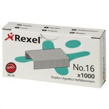 Zszywki REXEL nr 16, 24/6, 1000szt., srebrne, Manutan