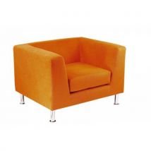 Antares Fotel Notre Dame Orange, materiał Milton, pomarańczowy, Manutan