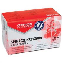 Spinacze krzyżowe OFFICE PRODUCTS, 41mm, 50szt., srebrne, Manutan