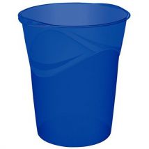 Plastikowy kosz na śmieci CEP, 14 l, niebieski, Manutan