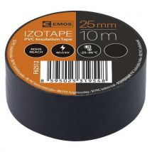 Taśma elektroizolacyjna PVC Emos, szerokość 25 mm, 10 szt., czarna, Manutan