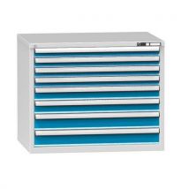 Polak Szafka szufladowa ZG6, 1037 x 753 x 840 mm, szaro-niebieska Manutan