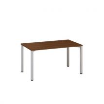 Alfa Office Stół biurowy Alfa 200, 140 x 80 x 74,2 cm, wersja prosta, kolor orzech, RAL9022 Manutan