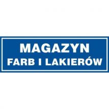 Magazyn farb i lakierów 10 X 30 nieświec. płyta sztywna PCV, Manutan