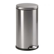 Simplehuman Kosz na śmieci z pedałem Basic 30 l matowa stal nierdzewna, Manutan