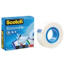 Taśma biurowa, do repozycjonowania SCOTCH Removable (811), matowa, 19mm, 32,9m, Manutan