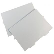 Exacompta plastikowe przegródki do szafek i tac na dokumenty, A5, szare, Manutan