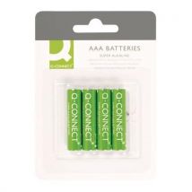 Baterie super-alkaliczne Q-CONNECT AAA, LR03, 1,5V, 4szt., Manutan