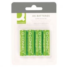 Baterie super-alkaliczne Q-CONNECT AA, LR06, 1,5V, 4szt., Manutan