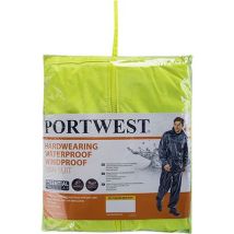 Portwest Zestaw przeciwdeszczowy (kurtka + spodnie), żółty, rozm. XL Manutan
