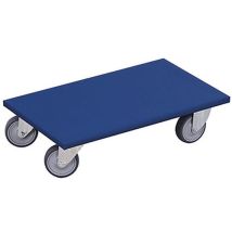 Variofit Platforma transportowa PL01, do 300 kg, 14,5 x 60 x 35 cm, niebieska Manutan
