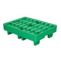 Schoeller Allibert Wanna wychwytowa umożliwiająca sztaplowanie, pojemność 17 l, zielona Manutan