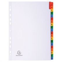 Przekładki papierowe Exacompta, A4, alfabet, Manutan