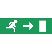 Naklejka, oświetlenie awaryjne Luminox - strzałka w prawo Manutan