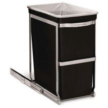Simplehuman Kosz na śmieci Pull-out 30 l chrom/czarny, Manutan