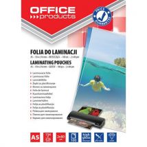 Folia do laminowania OFFICE PRODUCTS, A5, 2x80mikr., błyszcząca, 100szt., transparentna, Manutan