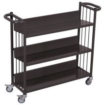 Variofit Wózek na książki, 3 półki, szary Manutan