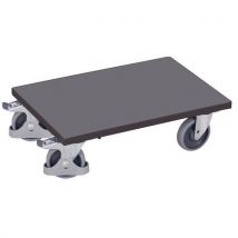 Variofit Platforma transportowa do 250 kg, 61 x 41,5 x 20,5 cm, szara, Manutan