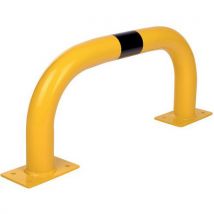 Crash Stop Barierka metalowa Dancop, czarno-żółta, 35 x 75 cm Manutan