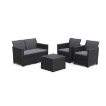 Zestaw mebli ogrodowych Claire II, antracyt Manutan