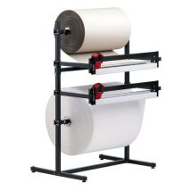 Podwójny podajnik papieru, poziomy, średnica rolki 80 cm, szerokość rolki 125 cm Manutan