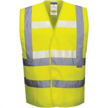 Portwest Kamizelka Ostrzegawcza z potrójną technologią Glowtex, żółty, rozm. L-XL, Manutan