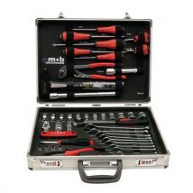 MOB Aluminiowa walizka narzędziowa, zestaw 51 narzędzi Manutan