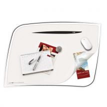 Podkładka na biurko CEP Ice, 65,6x44,8cm, transparentna czarna Manutan