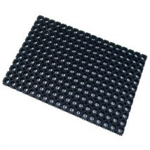 Floortex outdoor czarny mat, 60 x 80 cm, Manutan