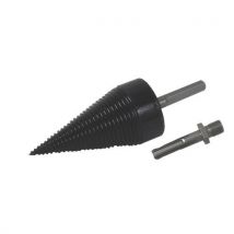 TopTrade Stożek do łupania drewna TOPTRADE, 2 x adapter 65 mm, SDS+ i sześciokąt, 42 x 92 mm Manutan