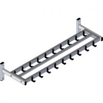 V-Part Wieszak ścienny HIQ 19 haczyków czarny/szary aluminium, Manutan