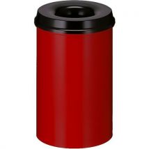 V-Part Ognioodporny kosz na śmieci 20 l czerwony/czarny Manutan