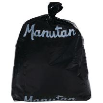 Worki na śmieci Manutan Expert, 60 l, grubość 80 mikr., 100 szt., czarne