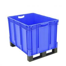 Bito Plastikowa skrzynka transportowa z płozami, 206 l, Manutan