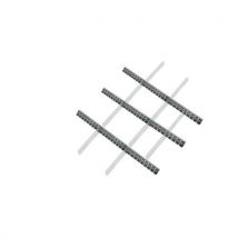 Zestaw przegródek do szuflad Lista, 100 x 610 mm, 18 przegródek Manutan