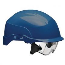 Kask ochronny Centurion Spectrum ze zintegrowanymi goglami, niebieski, Manutan