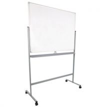 Mobilna biała tablica magnetyczna Manutan Expert Basic, dwustronna, 90 x 120 cm,