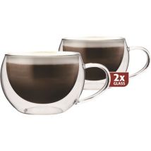 Szklana filiżanka termiczna Maxxo Cappucino, 0,3 l Manutan