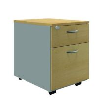 Kontener mobilny System, 58 x 42 x 56 cm, 3 szuflady, buk Manutan