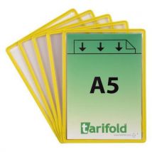 Tarifold Ramki informacyjne Rotor Revo A5, 5 szt., żółte Manutan