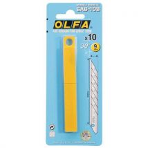 Ostrza wymienne do noży bezpiecznych Olfa, do modelu graficznego, średnica ostrza 9 mm, 10 szt, Manutan