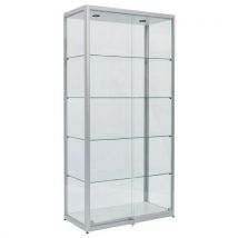 WSM Szklana gablota produktowa Deka z oświetleniem, 100 x 50 x 200 cm Manutan