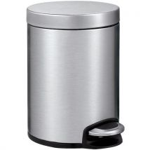 Kosz na śmieci z pedałem Serene 5 l EKO matowa stal nierdzewna, Manutan