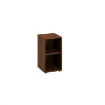 Alfa Office Szafka niska wąska Alfa 500, 73,5 x 40 x 45 cm, otwarta, dekor orzech, Manutan