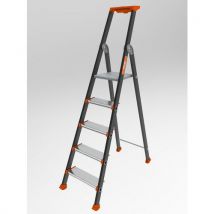 Drabinka aluminiowa Kolos Tubesca-Comabi, 5 stopni Manutan