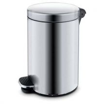 Alda Metalowy kosz na śmieci Basic, pojemność 5 l, stal nierdzewna matowa, Manutan