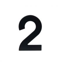 Numer ze stali nierdzewnej w projekcie 2D, wysokość 95 mm, znak „2” Manutan