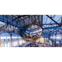 Lustro paraboliczne przemysłowe Plexi Manutan Expert, półkula, 800 mm,