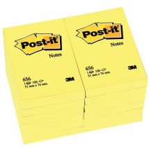 Blok samoprzylepny Post-it, 51 x 76 mm, 12 x 100l, Manutan