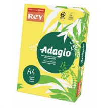 Rey Papier kolorowy Adagio A4, 80 g, 500 ark., kolor żółty, Manutan